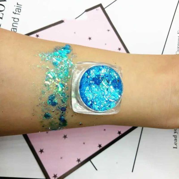 UI50 Body glitter glitter Glitter Oceo Gel Makeup Nail Art Segreta di paillettes Shimmer Diamond Eye Shiny Highlight Lighter Bodice Body Body D240503