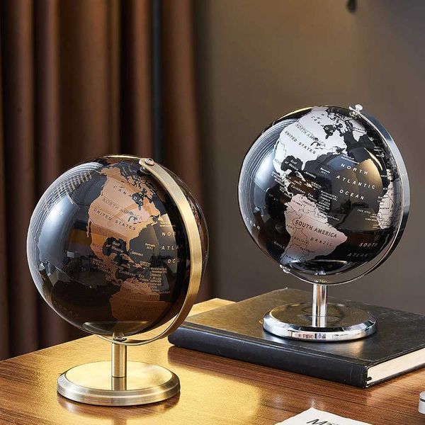 Dekorative Objekte Figuren World Globe -Figuren für Innenkugel Geographie Kinder Bildungsbüro Dekor Zubehör Home Decor Geburtstag Geschenke für Kinder T24050