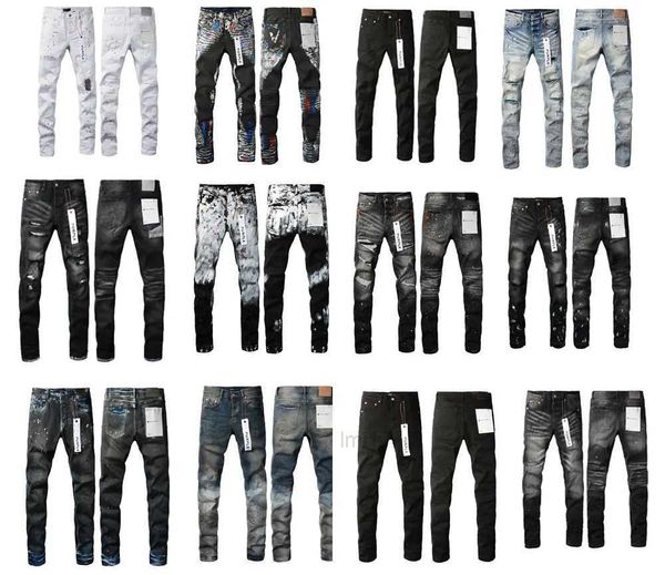 Erkekler Kot Tasarımcı Mor Marka Erkekler İçin Mor Marka Kadın Pantolon Kot Pantolon Yaz Deliği Yüksek Kalitesi Nakış Mor Jean Denim Pantolonlar Erkek Mor Kotlar 825690175S9Z2