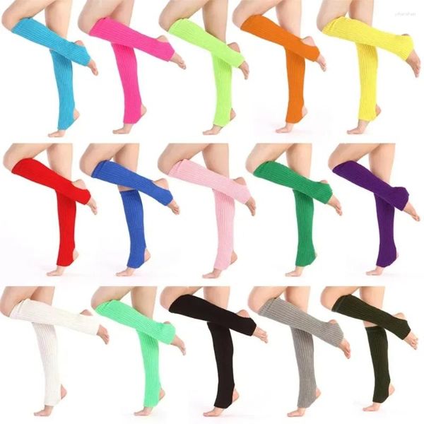 Frauen Socken 1 Paar weich gestrickte wärmer Körperschutz Yoga -Tanz -Leggings Übungen Beinschlauch weiblicher Sportschutz