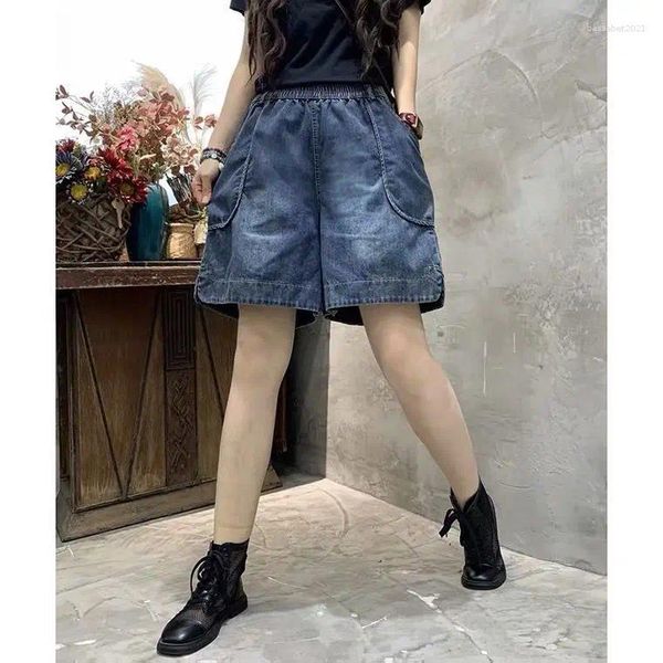 Frauen Jeans Frauen Denim Shorts Retro Short Hosen Ladies Zeug koreanische Streetwear Y2K Modetrendyol Kleidung für Sommer Hanbok Frau