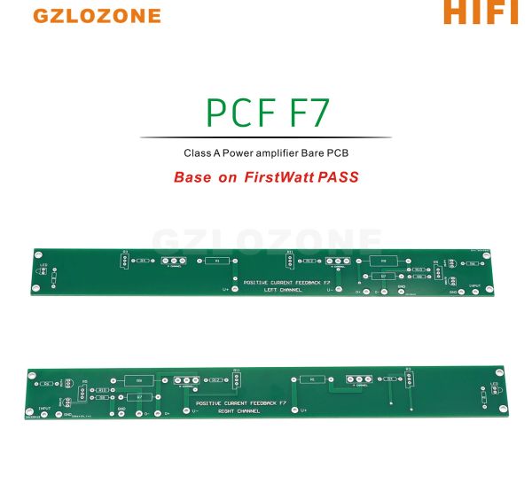 Amplificatore 1 coppia stereo FirstWatt Pass PCF F7 Feedback di corrente positiva Classe A Amplificatore Power Bare PCB