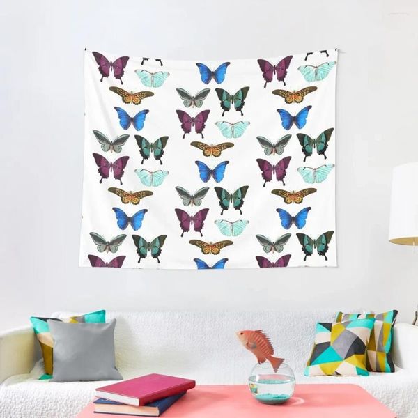 Wandteppiche Süßes Schmetterling Geschenk für Männer Frauen und Kinder Wandteppich an der Wanddekoration Bilder Zimmer Zimmer Räume