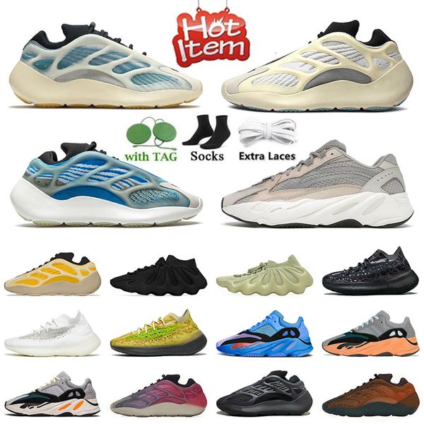 2024 Designerschuhe Mode Laufschuhe 700 Frauen statische Komfort Cloud White Sports V3 Herren Trainer Orange Schwarz Hi Res Blue Hotsale Sneakers Wave Runner Dhgate