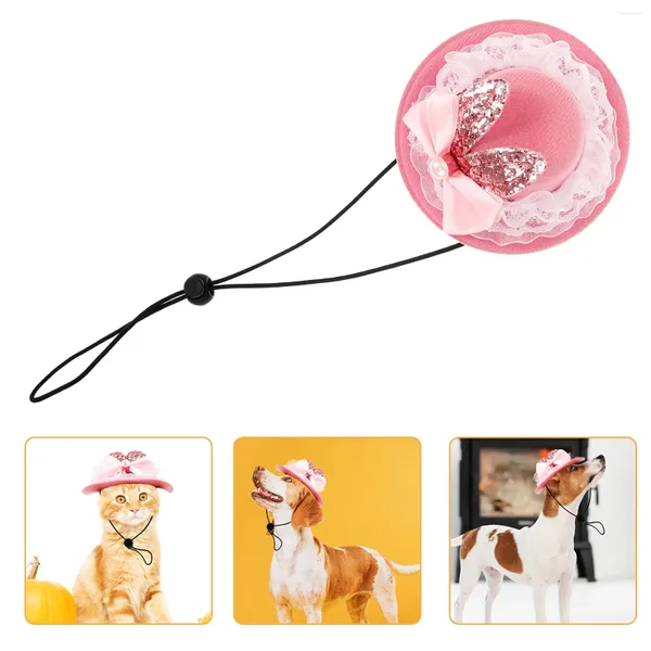 Hundebekleidung Haustierhut Pink Cap Katzen Lieferungen Ostern Welpen Accessoire Party entzückender Stoff Schönes Kätzchen Festival süß