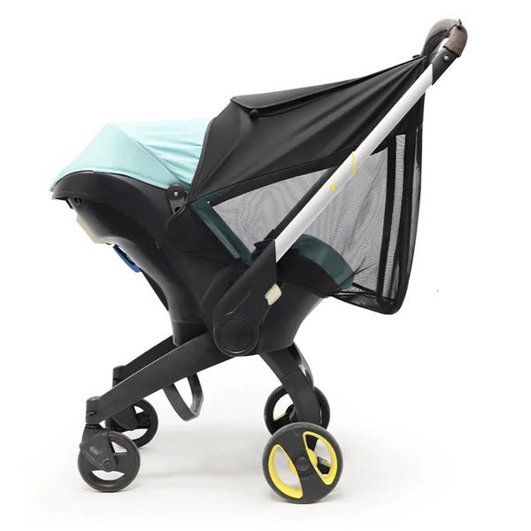 Bebek arabası güneşlik 360 kapak güneş gölge vizörü w/ sivrisinek net uyumlu doona ascesoires araba koltuğu çocuk arabası bebek strol 240423