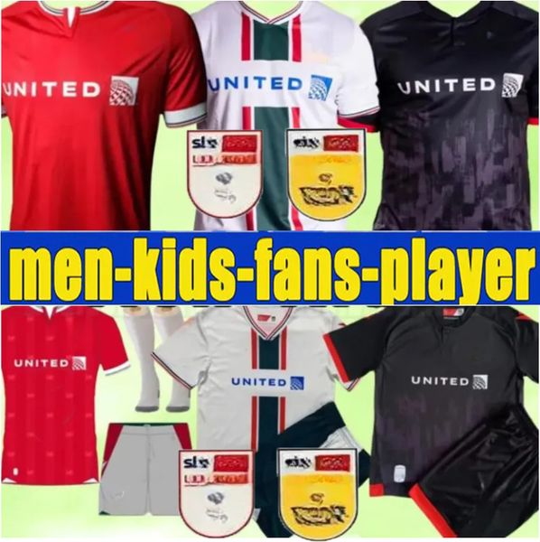 2023 2024 Jerseys de futebol Wrexham 23 24 Davies S. Boden F. Takyi P. Rutherford S. Wedgbury Allsopp Billy Ashcroft Futebol Camisa Kids Kit Young Mullin Cannon