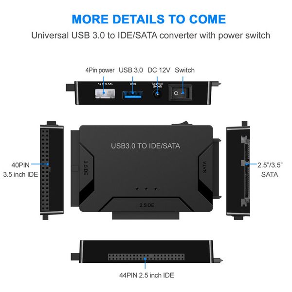 ZK20 USB Easy Drive Cable One Tre tre USB3.0 a SATA/IDE Supporto USB a piena velocità full-velocità