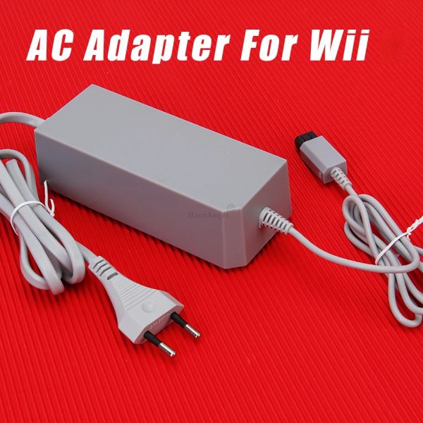 Caricabatterie DC 12V/3.7A Adattatore di alimentazione per Nintendo Wii Console Games Sostituisci accessori per cavi di caricabatterie 100240V Adattatore di alimentazione a spina UE