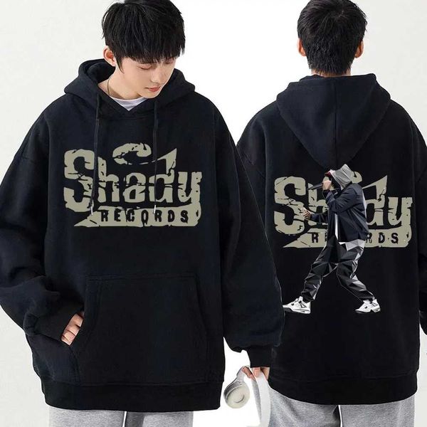 Erkek Hoodies Sweatshirts hip hop şarkıcısı amu hoodie ince gölge müzik albümü rap grafik kapşonlu erkekler harajuku moda sweatshirt unisex yün uzun kolu q240506