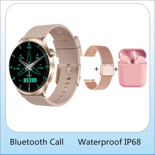 Смотреть Smart Watch Man Women 1.5inch Полный сенсорный экран 454*454 Водонепроницаемые IP68 Ответ Звоните Защита Пароль Смарт -часы 2023 иврит