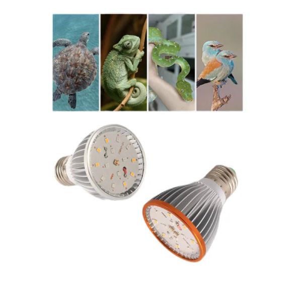Beleuchtung Volles Spectrum UVA UVB Reptilien Glühbirne LED -UV -Lampe für Schildkröte Echsenschlangenheizung Lampenlampe Terrariumlampe Haustiere Rettili Accessoire