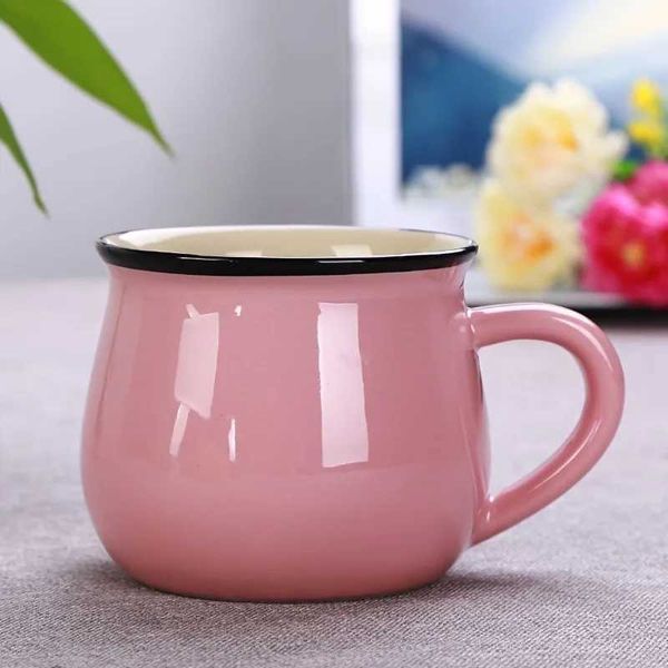 Tambuli 1pc 350 ml semplice tazza di tè in ceramica da tè in ceramica per insegnanti di famiglie Disegni unici Gifts Cucina Milk Acqua di latte H240506