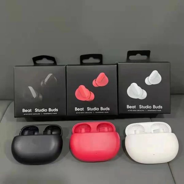 Студийные бутоны беспроводные наушники TWS Bluetooth Earphone Sport Hearset Beating Case Case ANC Шумовые наушники для iPhone 15 14 13 12 11 Pro Max