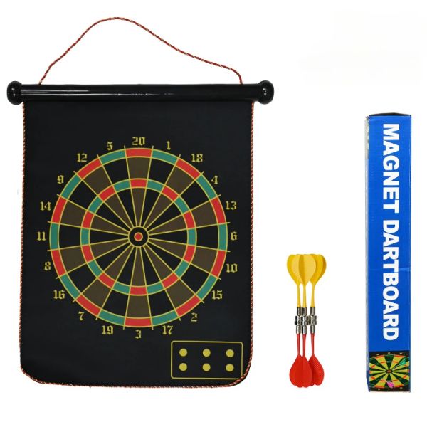 Darts a doppia parte del vagone magnetico set da dardo set parentchild toys cartone animato livello di competizione casual a doppio uso voli da tiro