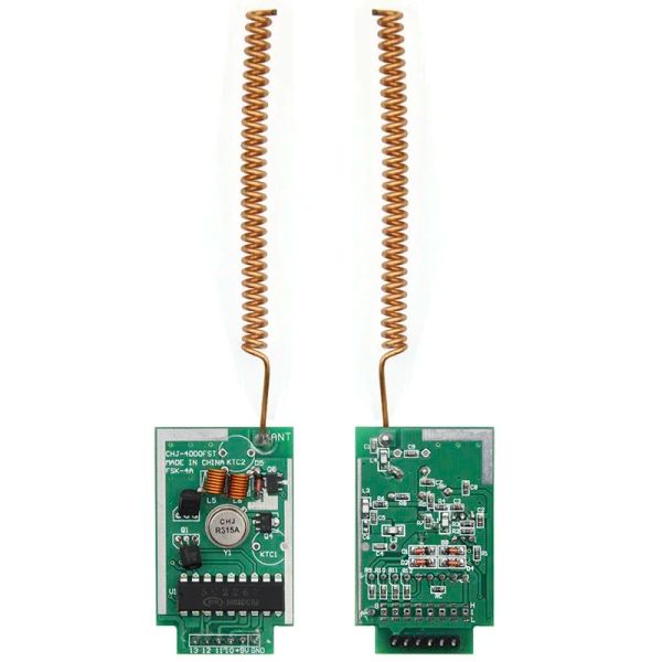 Acessórios Power Power 4 km sem fio RF Controle remoto Module Kit de 433mHz Distância 4000 metros para o módulo de lançamento do braço Arduino