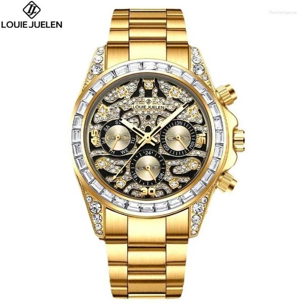 Нарученные часы Drop Shining Diamond Mechanical Mens Watches Автоматические часы для нержавеющей стали.