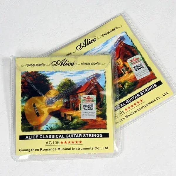 Neue Alice Classical Gitarre Strings Clear Nylon Strings E -Gitarrenverstärker pflücken Gitarrenzubehör aus