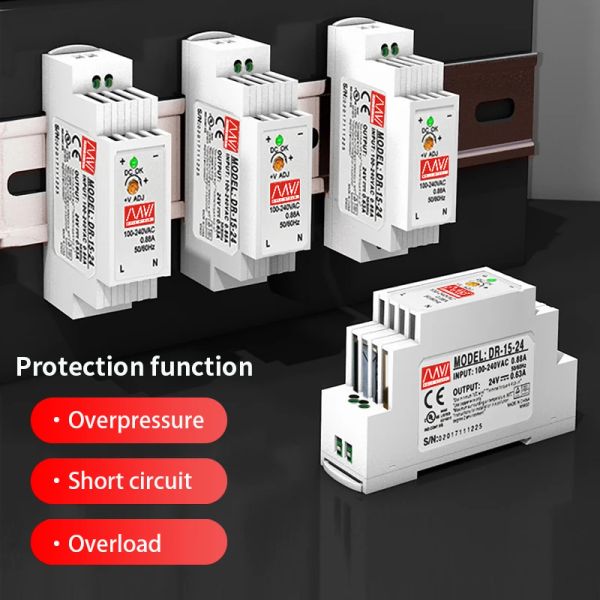 Bedienelemente in der Schaltschalter Stromversorgung Lichttransformator AC 110V 220 V zu DC 5V 12V 24 V Netzteil Quelladapter für LED -Streifen -CCTV