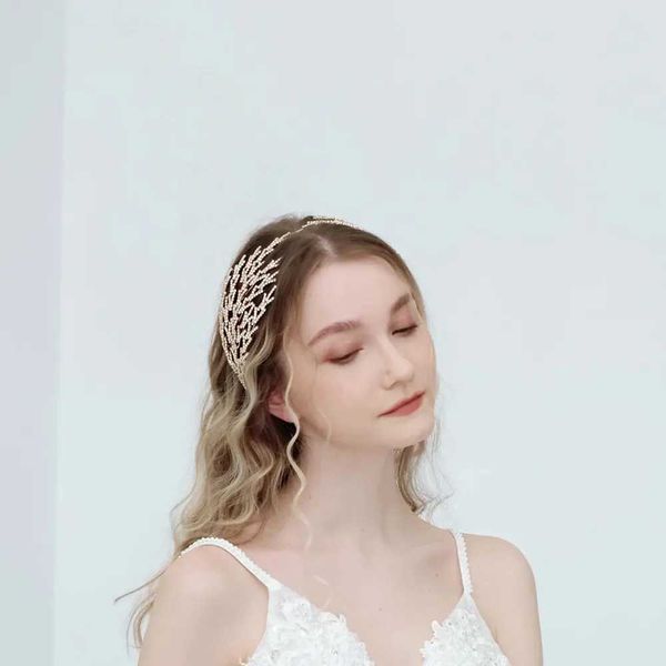 Cabelo de casamento Jóias de casamento no noivo Vestido de cabeça de cabeça mista -chapéu feminino clássico de festas retrô de véu acessórios Crown Hair Acessórios