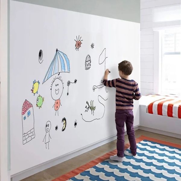 Adesivos 50x100/50x60 Soft Rubber White Board adesivo de parede Blackboard Placa de exibição infantil adesivo de pintura infantil pendurado wordpad