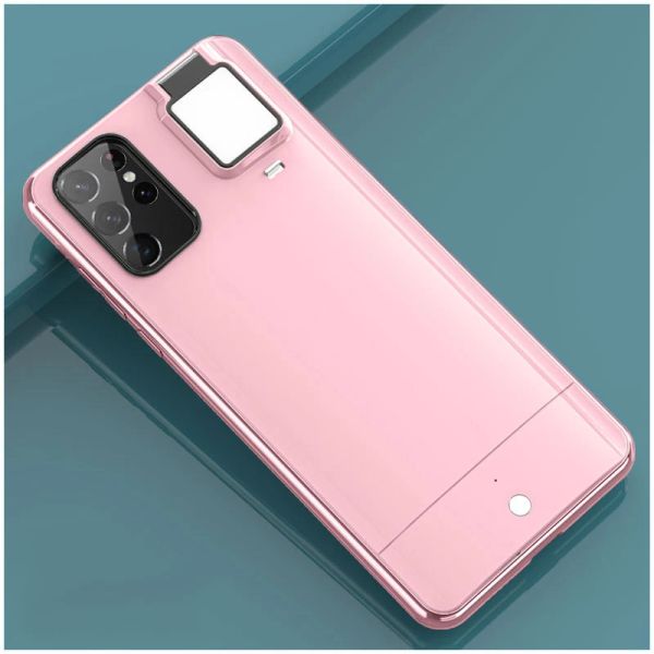 CARGERS S21 Selfie Light Phone Case para Samsung Galaxy S21 Ultra S20 Plus Beauty Flash Case Led Selfie Ring Light Luz de enchimento portátil