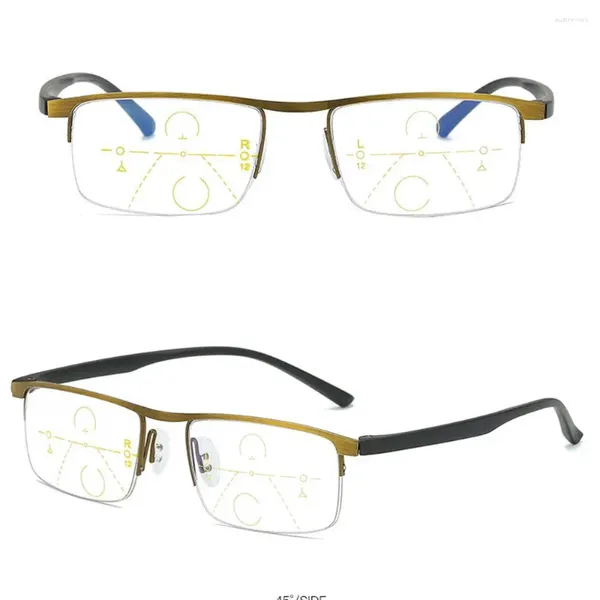 Occhiali da sole Leggi l'ingrandimento Hyperopia Eyewear Anti-Blue Light Readings O occhiali per computer Dual Presbyopia