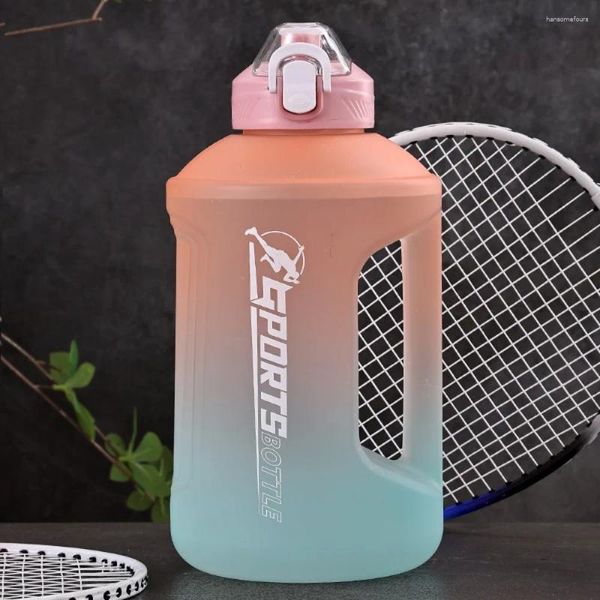 Бедные колбы из бутылки с водой силиконовой силикон Sith Straw Sport Waterbottle Большая мощность на открытом воздушном туалете портативная фитнес -пластиковая чашка