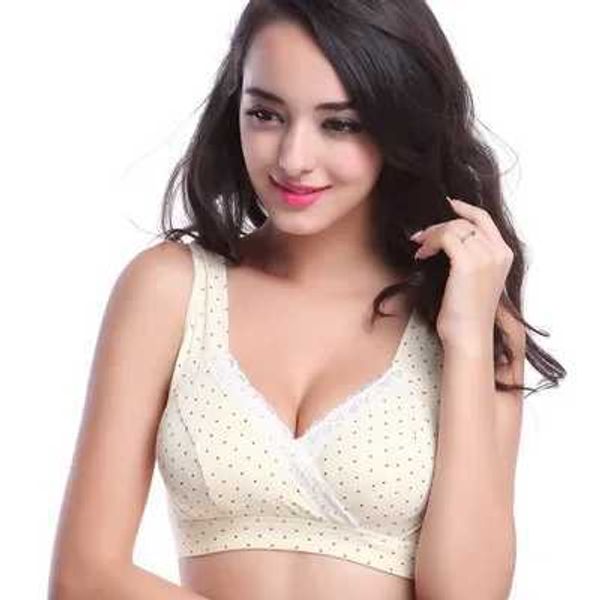 La maternità intimata il reggiseno di maternità in cotone puro al 100% utilizzato per l'allattamento al seno per la cura della seta senza seta Bras biancheria biancheria intima Maternity Clothingl2405