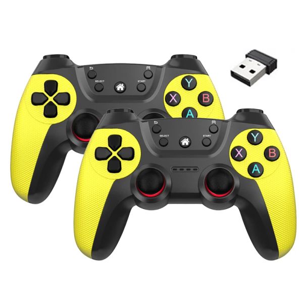 Mice Boyhom Wireless Doubles Game Controller para Linux/Android Phone para Game Box Stick PC PC Smart TV Box 2.4g gamepad joystick