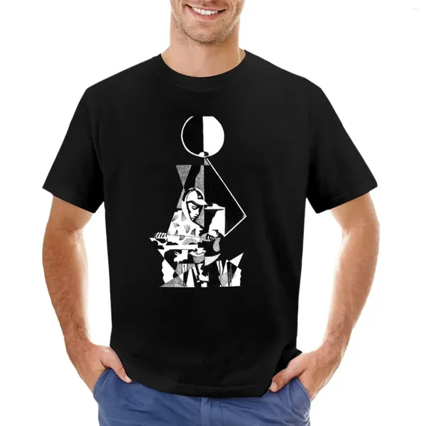Polos da uomo 6 piedi sotto la t-shirt della luna cime carine più taglie kawaii t-shirt grafica
