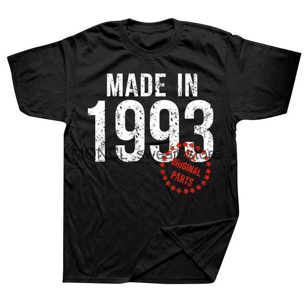 T-shirt maschili divertenti realizzati nel 1993 Tutte le parti originali magliette grafica cotone strtwear brevi regali di compleanno slve t-shirt in stile estivo uomo h240506