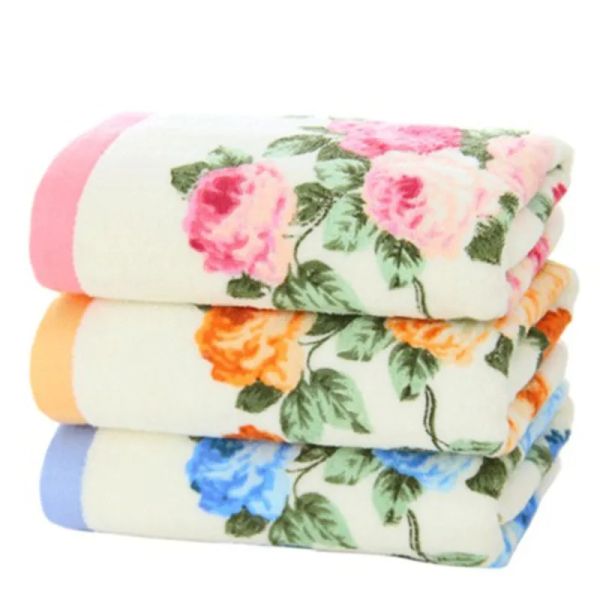 Toalhas de impressão peônia toalhas de toalha de hotel conjunto de rosto macio toalha de banho para adultos panos de panos absorventes toalhas de mão banheiro