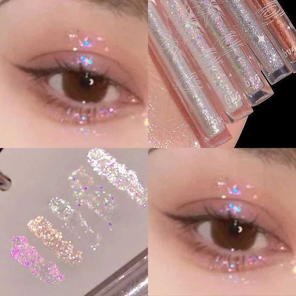 HLQO BODY BODY Glitter LightLighter Highlighter Oye Liquid Oye High Gloss Gloss Waterproof Pearl Shiny Shipy Shince Brighten Body Hilder D240503 D240503