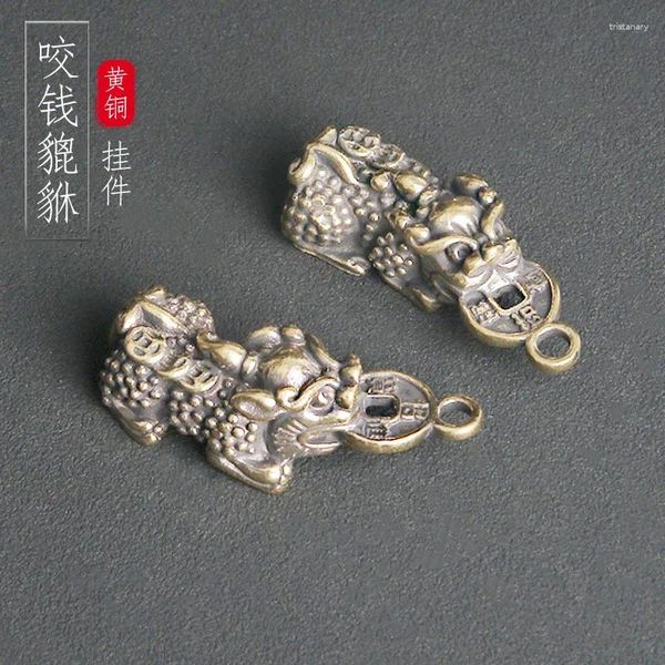 Серьги по ожерелью устанавливают латунные укусы деньги Pixiu.