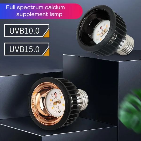 Beleuchtung UV -LED -Backenlampe, Amphibien Glühbirnen, UV, UVA, UVB, Reptilienbirne, Eidechse, Schlangenterrarium, neu, 10,0, 15,0, 6w