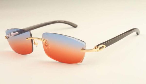 2019 nova fábrica de luxo direto moda Ultra Light Sunglasses 3524015h Natural Black Corner Mirror Legs Óculos de sol Gravura Mir8650550