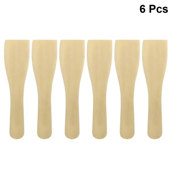 Utensílios 6pcs antiaderentes espátula de madeira frigideira antiaderente pan de madeira pequena espátula pequena gornador de madeira utensílios de cozinha