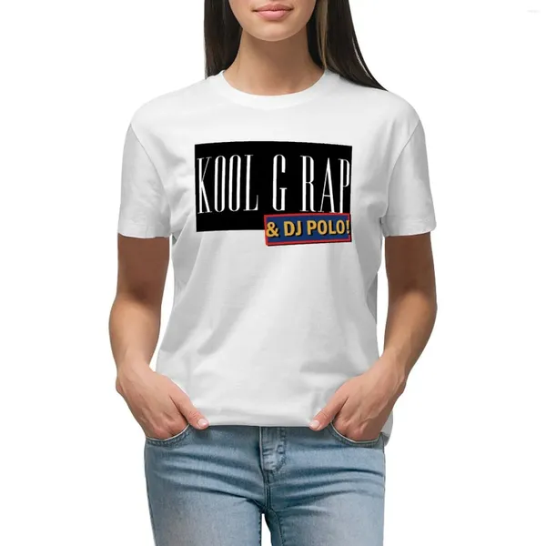 Polos femininos Kool G Rap DJ Polo Logo T-shirt Tees Summer Top camiseta Mulheres