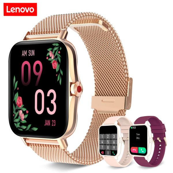 Orologi Lenovo Nuovo Smart Watch Call Women Ricevi Fitness Tracker Waterproof Smartwatch Heart Frequenge Monitor Sleep Temel Watch