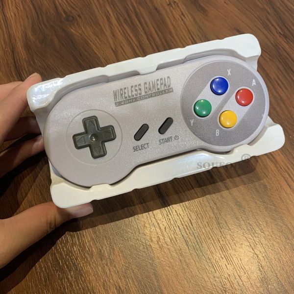 MICE 2 Reciever Game Controller Wireless bunte Button 2.4g Gamepad JoyPad Joystick kompatibel für SNES Mini PC NS Switch Zubehör