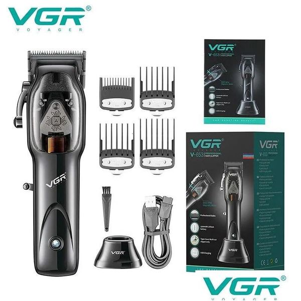 Cabelos trimmer vgr clipper corto de corte hine sem fio barbeiro de barbeiro para homens v 653 240219 Drop Delivery Products Cuidados S Otzu2