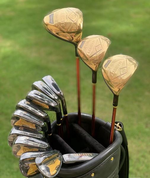 Clubes de golfe Full Set Maruman Majesty Prestigio 10 Golf Set Driver/Fairway Wood/Iron/Putter 10.5/9.5 Flex R/Sr/S com cobertura de cabeça