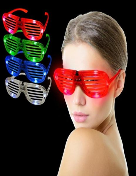 Dekoration LED Light Brille Verschlussform Cold Flash Party Concert Favours Jubel Tanzprops