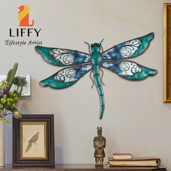 Скульптуры металлическая стена Dragonfly Decor