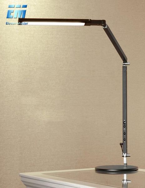 Enerji Tasarrufu Modern Led Masa Lambası Kelepçe Dimmer Salıncak Uzun Kol İş Ofis Çalışma Işık Tablo Luminaire ZZD0016 C09308130667