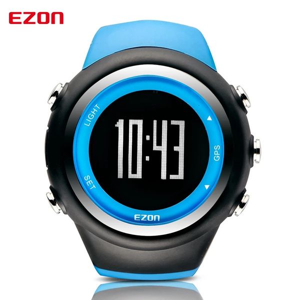 VENDA EZON T031 GPS Timing Fitness Watch Sport Outdoor Imper impermeável Relógio Digital Velocidade Distância Caloria Counter Men Watch 240428