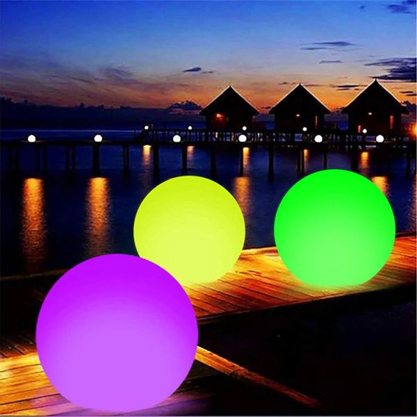 Outdoor Schwimmbad aufgeblasener Ballballons Spielzeug Wasser mit LED Light Party Game Toys 240506