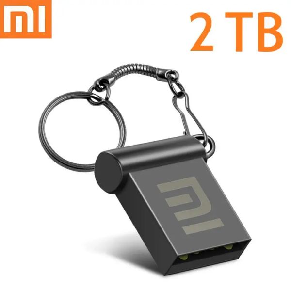 Unidades Xiaomi Super mini USB Flash Drive USB Stick Pen Drive 1TB 2TB Free Chain Chain Memory Stick Pendrive Capacidade real 128 GB Disco USB