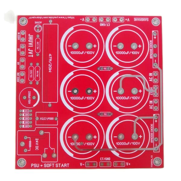 Amplificador HiFi Audio Amplificador Retificador Filtro Filtro Placa de alimentação + PCB de partida suave